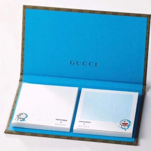 Gucci x Doraemon Brown Memo Pad - Picture 2 of 3